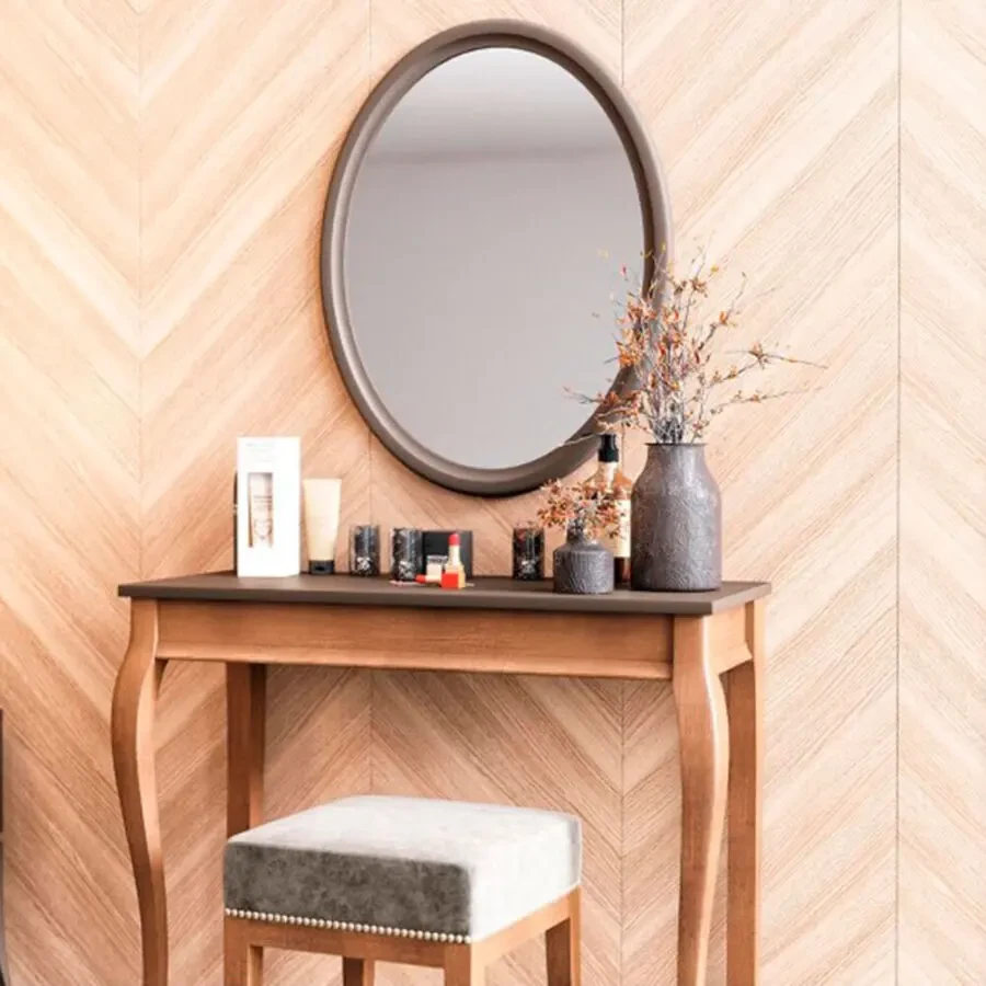 Туалетний столик Мебус Емілі 86384 - Масив ясеню - УмбраТрюфель 2