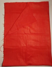 Ткань красная хлопок поплин отрез 81 на 214 см