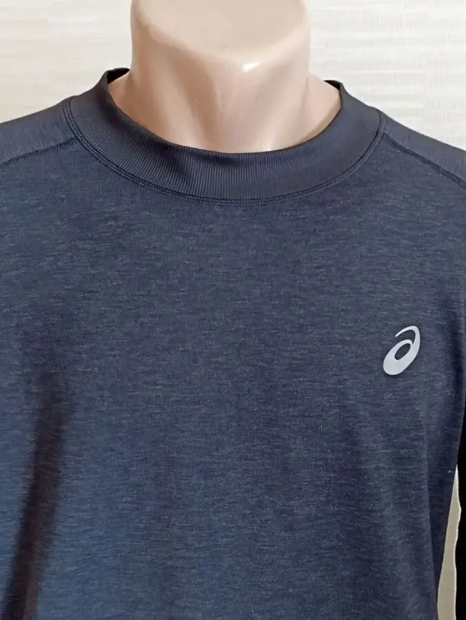 Asics Спортивный мужской реглан с шерстью цвета графит XL 6