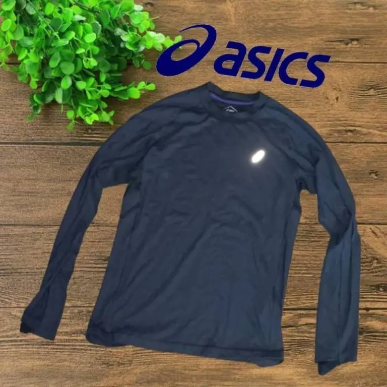 Asics Спортивный мужской реглан с шерстью цвета графит XL 2