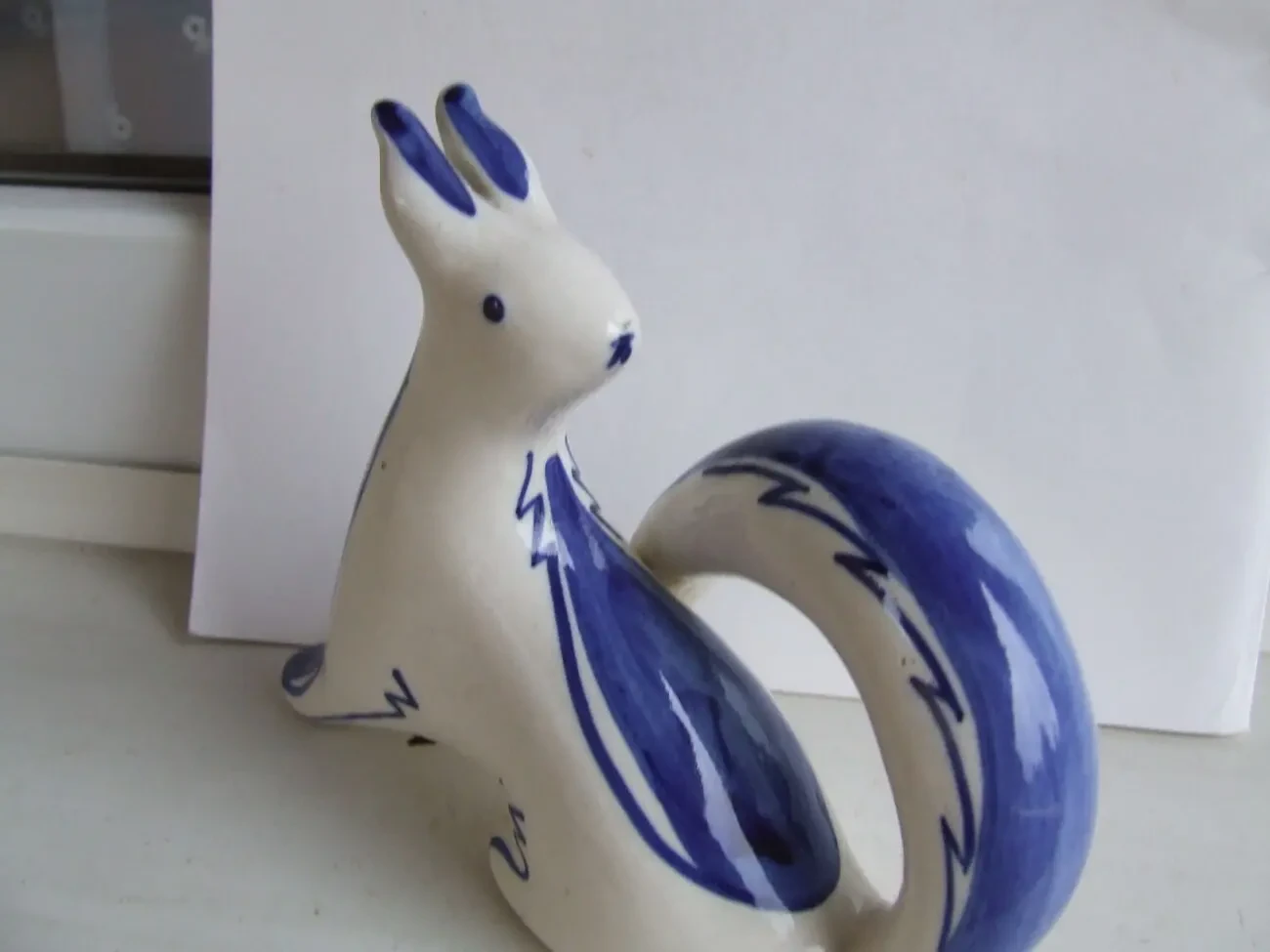 Гжель Білочка Бесарабова раз.16 х 13 см. 1960 р. ссср. 2