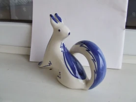 Гжель Білочка Бесарабова раз.16 х 13 см. 1960 р. ссср.