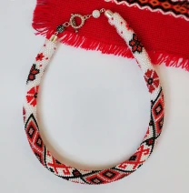 Прикраса із бісеру кольє-джгут Сузір'я долі