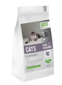 Сухий корм StarDeyl Cats Fish and Chicken 10кг (курка,риба) для котів
