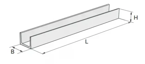 Лоток залізобетонний для тепломереж Л4-8