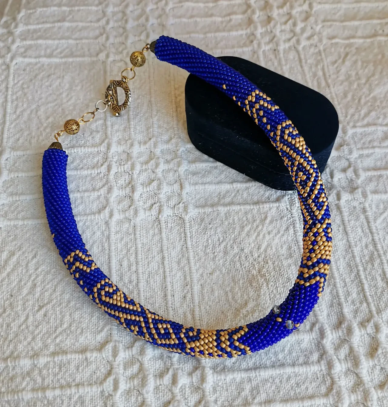 Прикраса із бісеру кольє-джгут Восторг 6