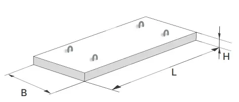 Плита перекриття лотків  підземних тепломереж П8-8