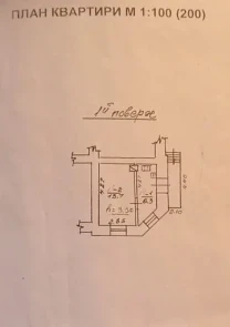 Продаж 1-к.кв-ри під комерцію або житло по вул. Одеській. Привокзальна