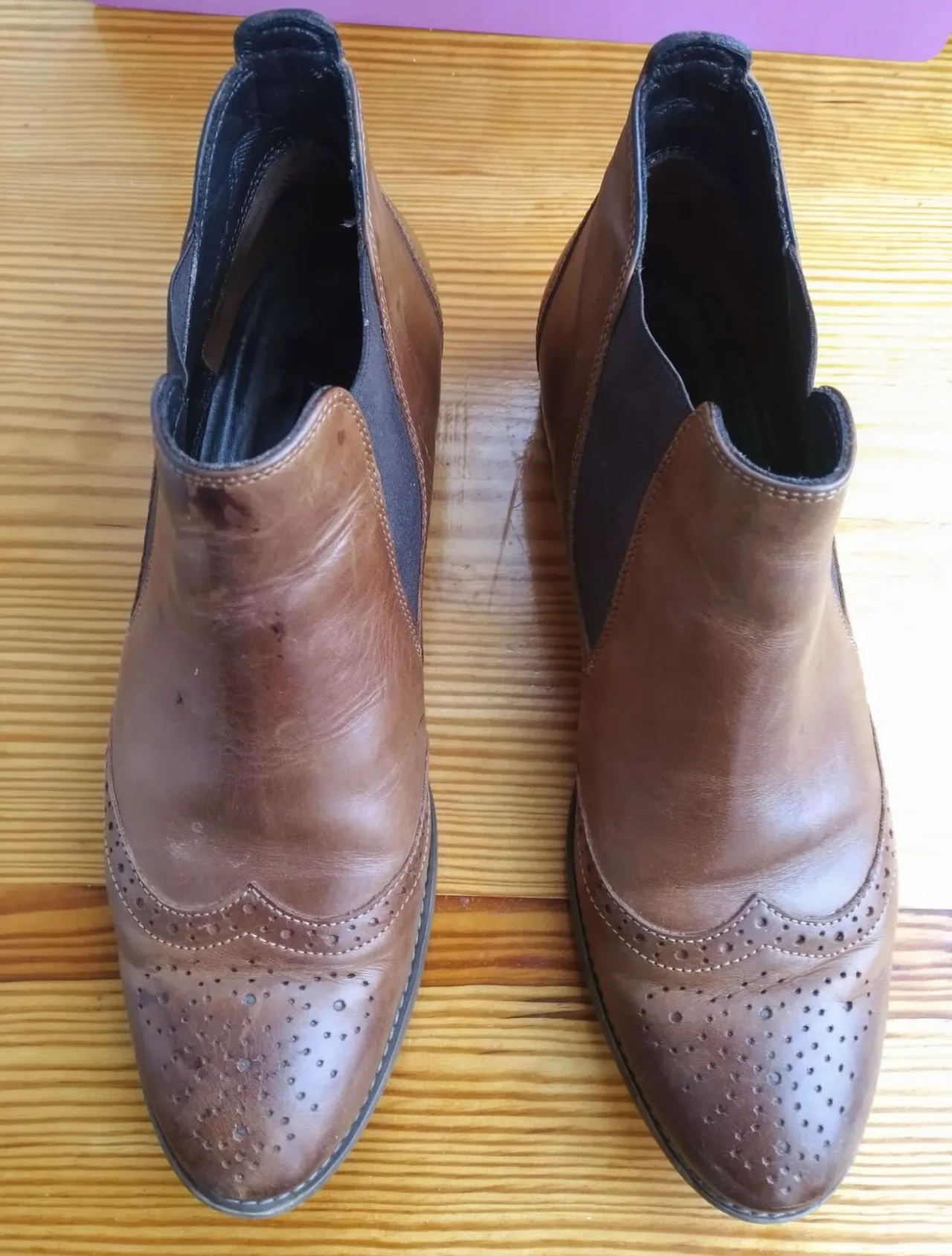 Сапоги коричневые 39 25 кожа, деми ботильоны невысокий каблук, резинки