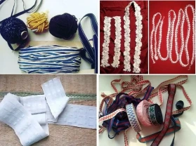 Набор для творчества Тесьма лента цветная, сутаж, шнур золотой, новое