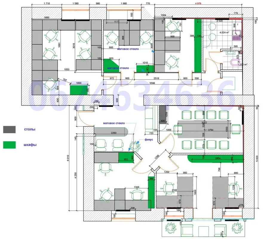 Офис 105 м2 с мебелью в Центре Саксаганского Дворец Спорта Олимпийская 10