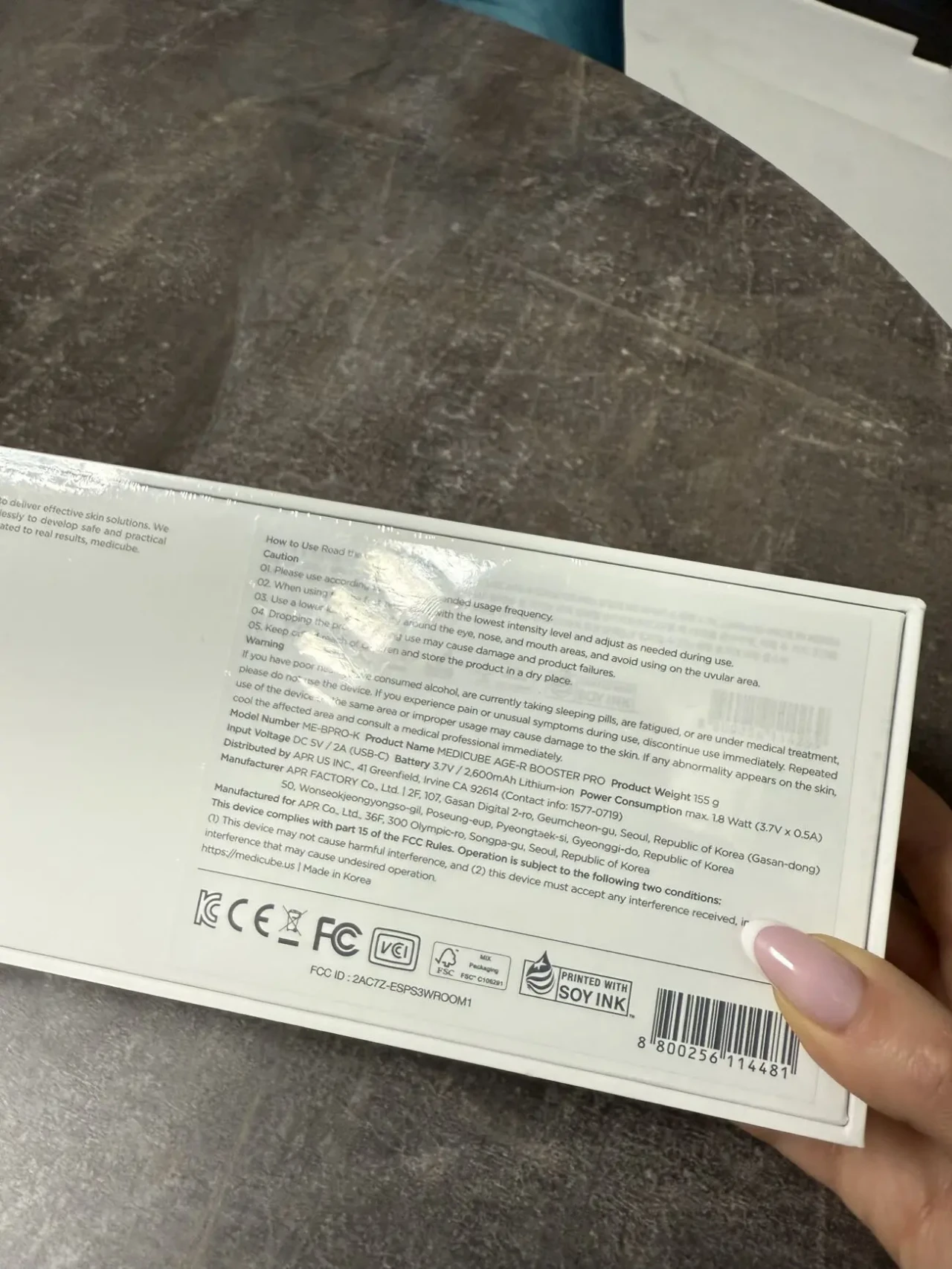 Пристрій для догляду за шкірою обличчя MediCube Age-R Booster Pro mini 4