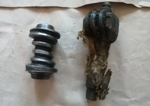 Вал рулевой червяк газ 52, 53, 66, новый ссср