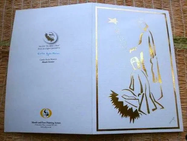 Детям Авторская Открытка к РОЖДЕСТВУ,Новому году .carlos Ayala, London 6