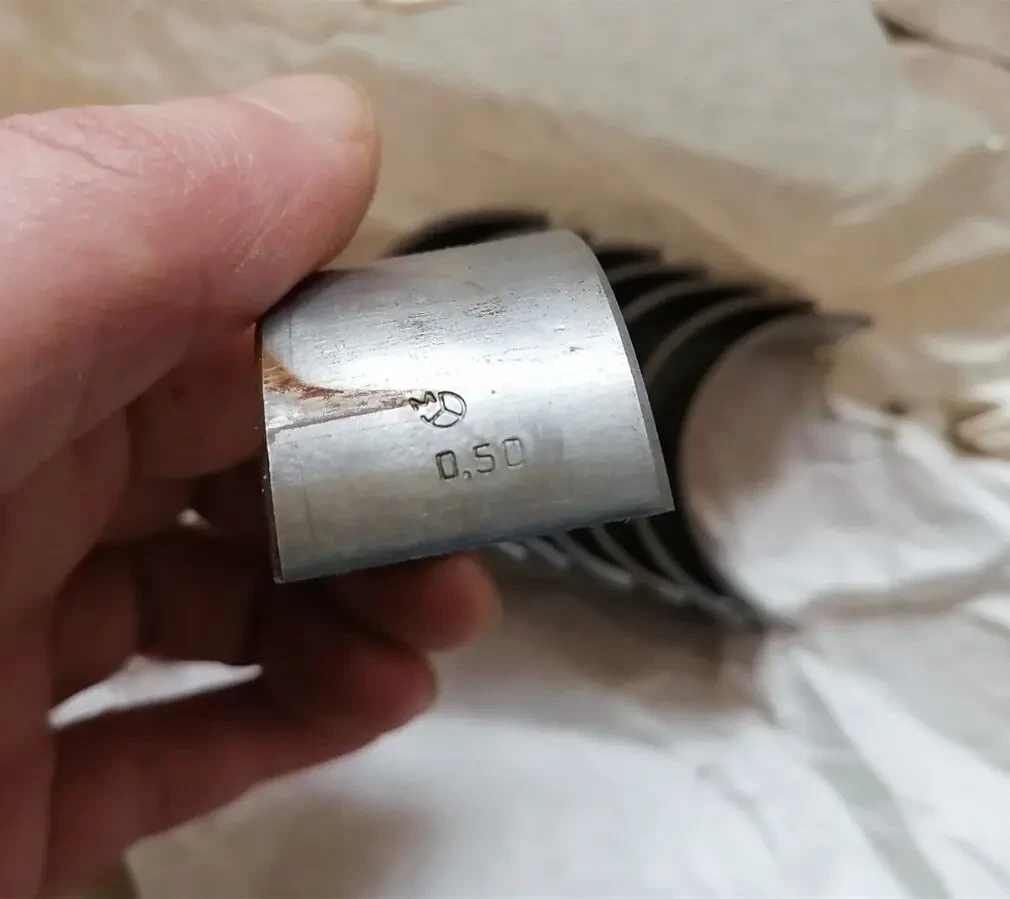 Вкладыши газ 69 шатунные 0,5 новые ссср 4