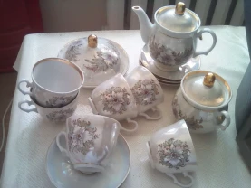 Сервиз чайный перламутровый на 6 персон Барановка
