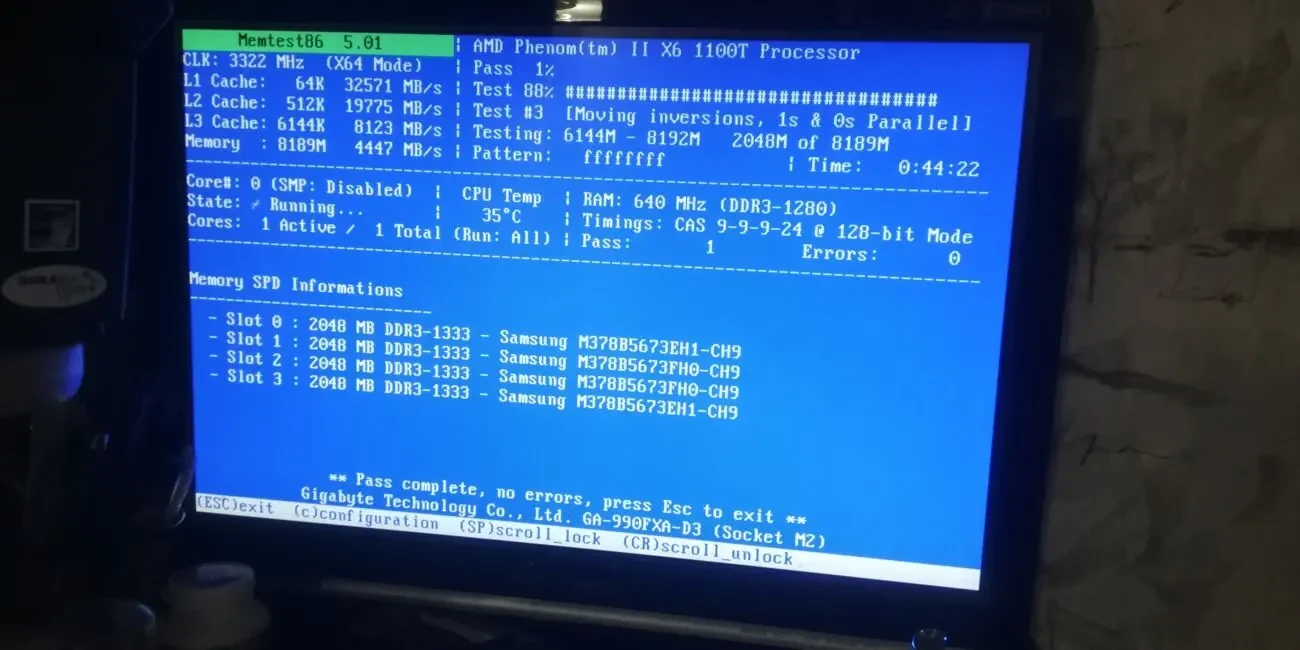 Оперативная память SAMSUNG DDR3-1333 4x2Gb 4