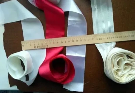 Для творчества Лента ленточка атласная , шелковая, новая ширина 5 см 5