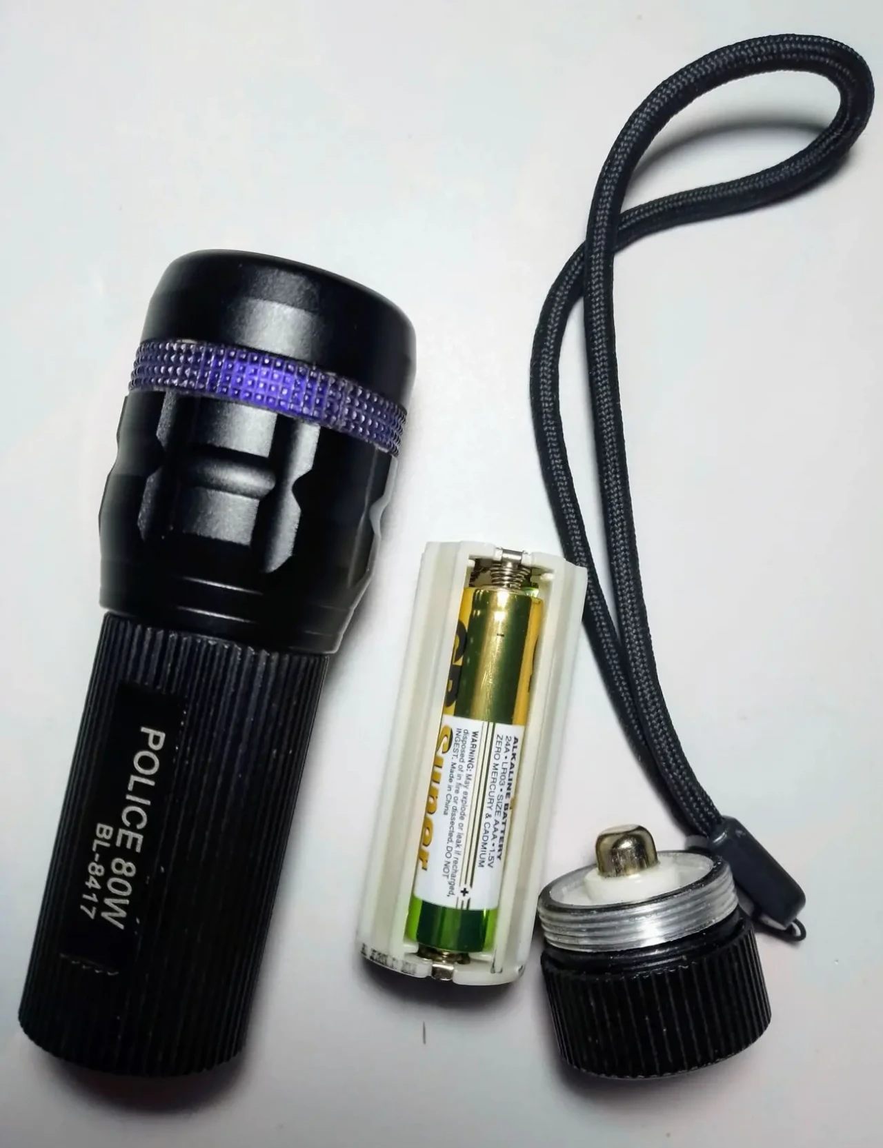 Ночник карманный фонарик 3 режима, металл, на 3 батарейки ааа 7