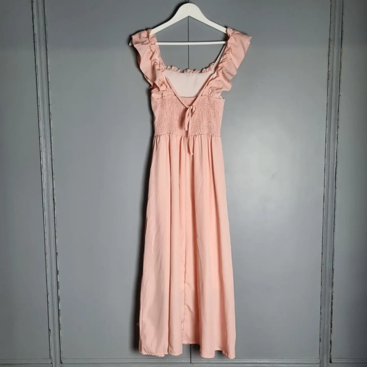Сукня рожева максі пудрова класика 4