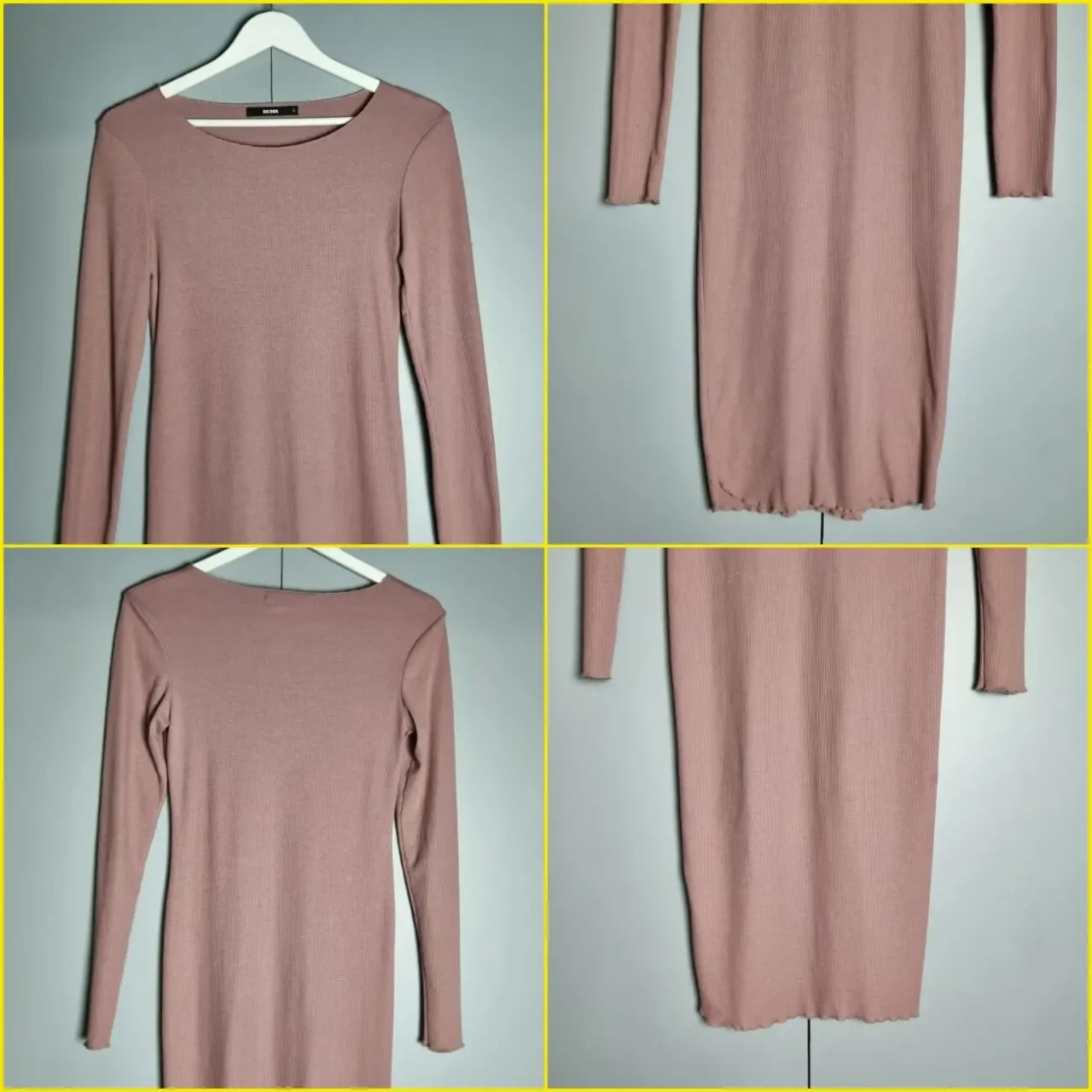 Рожева сукня  в рубчик bikbok s 9