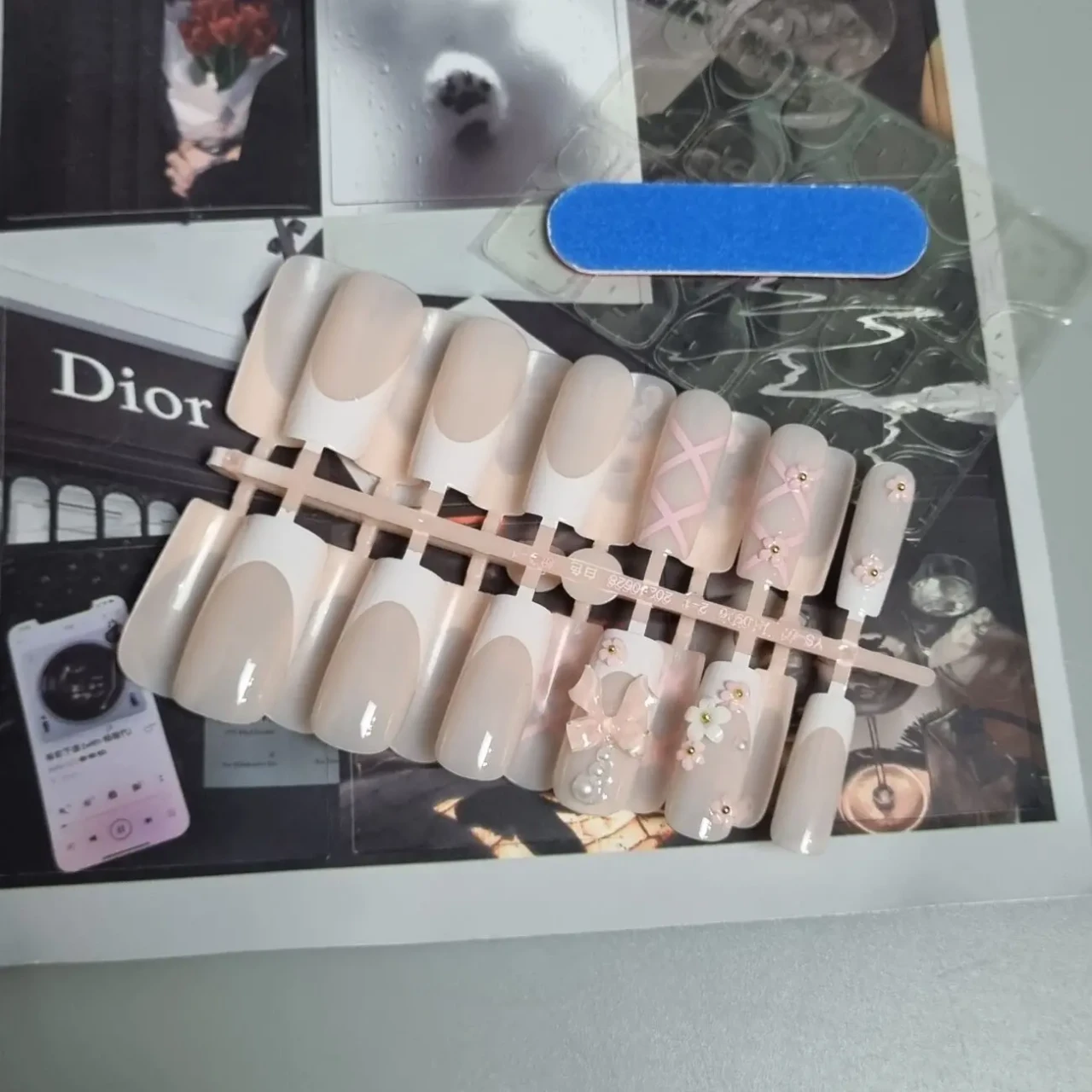 24 шт. балетних рожевих бантів та квітів 2