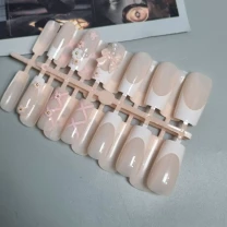 24 шт. балетних рожевих бантів та квітів