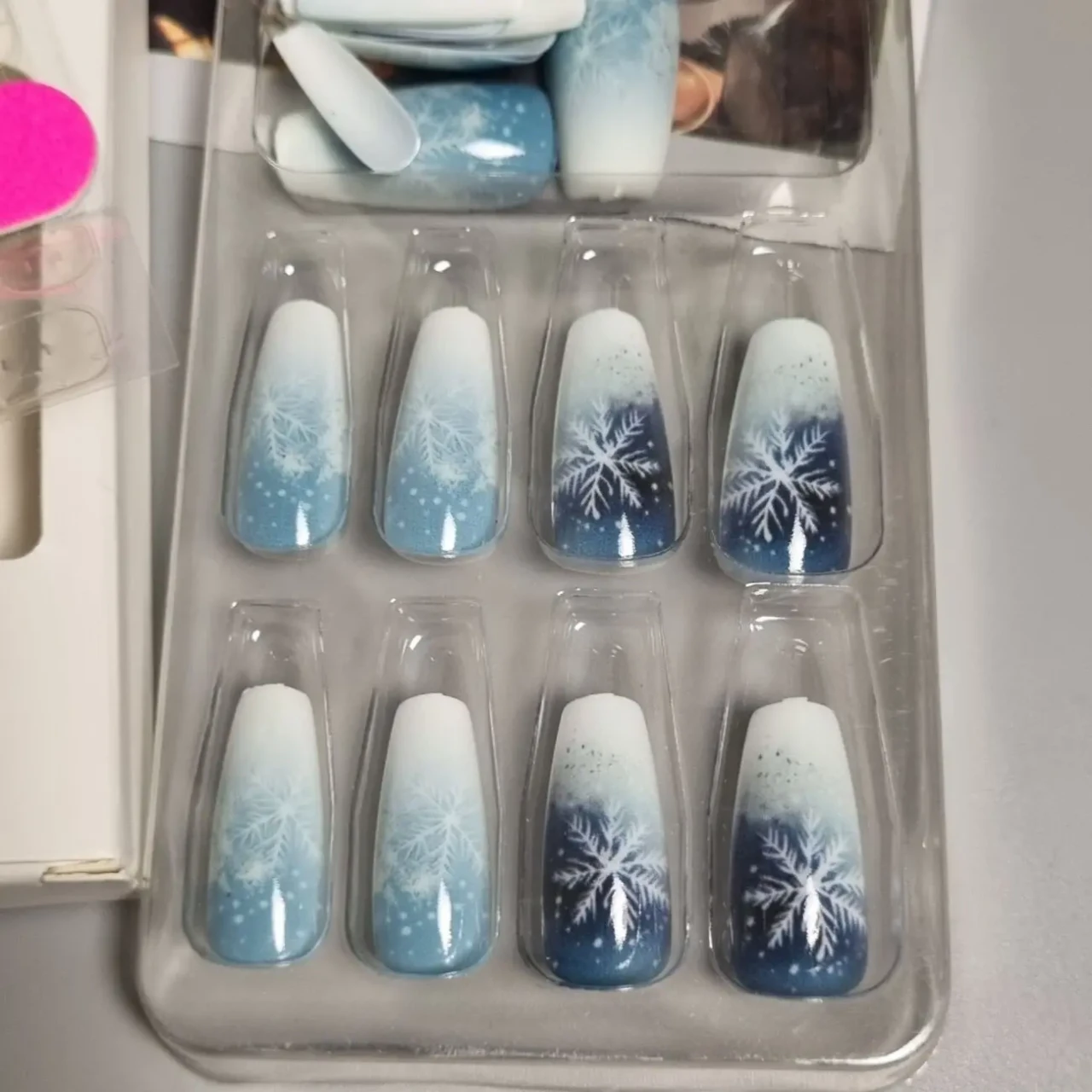 24 шт. довгі балетні накладні нігті 5