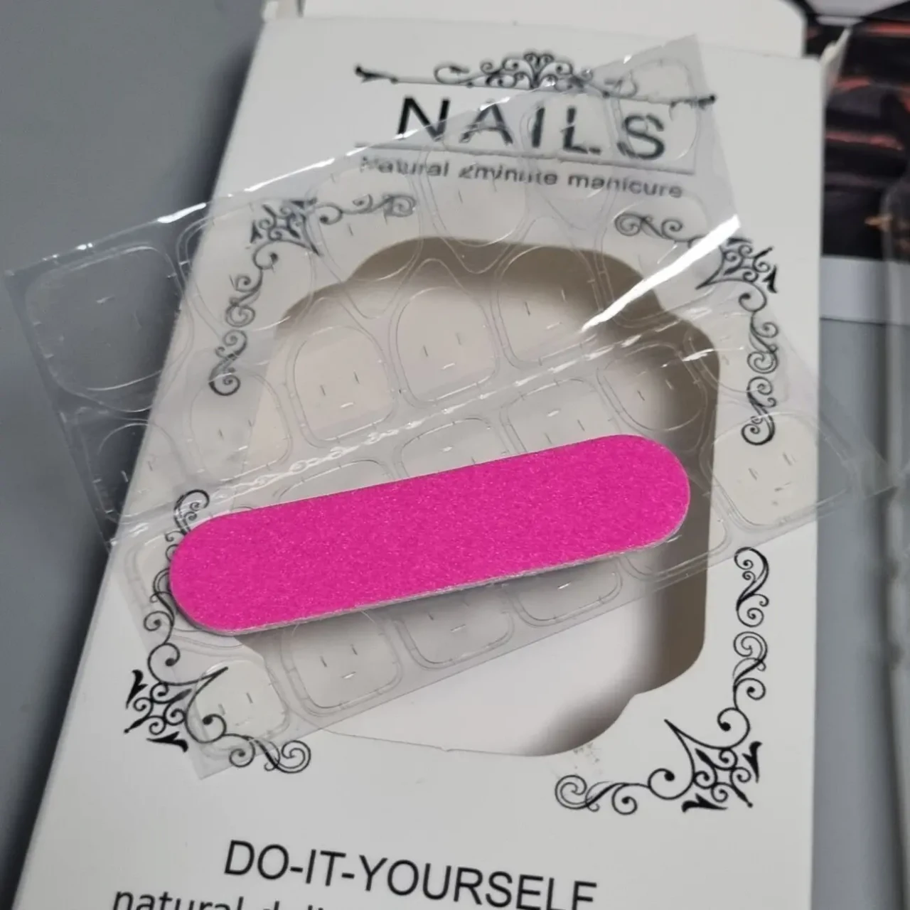 24шт шикарні білі омбре - довга квадратна форма 5