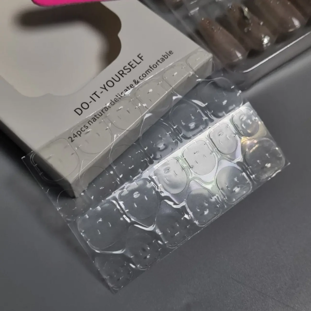 24 шт. набір накладних нігтів гламурний блиск 5