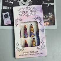 24 шт. накладні нігті - панк-зайчики та черепи