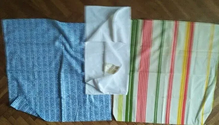 Наволочка Наволочки новые натуральный хлопок 3 штуки разные, раритет 3