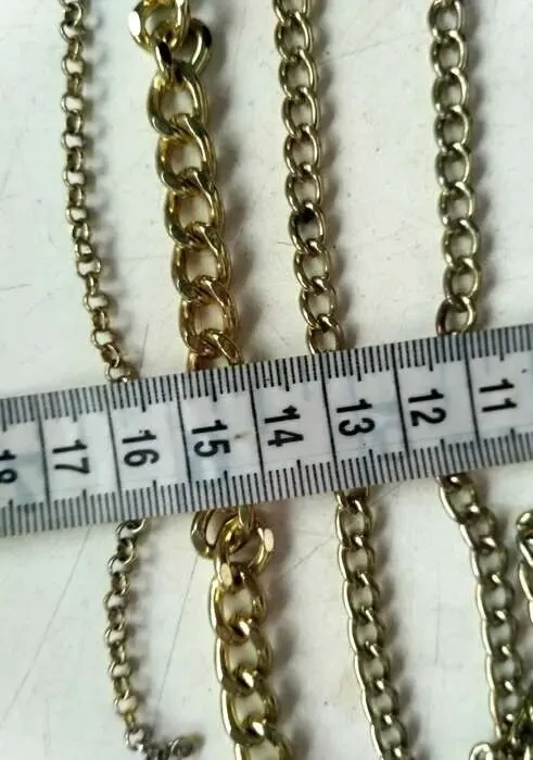 Цепь Цепочки оригинальная вязь, металл, цвет золота, разные длины 10