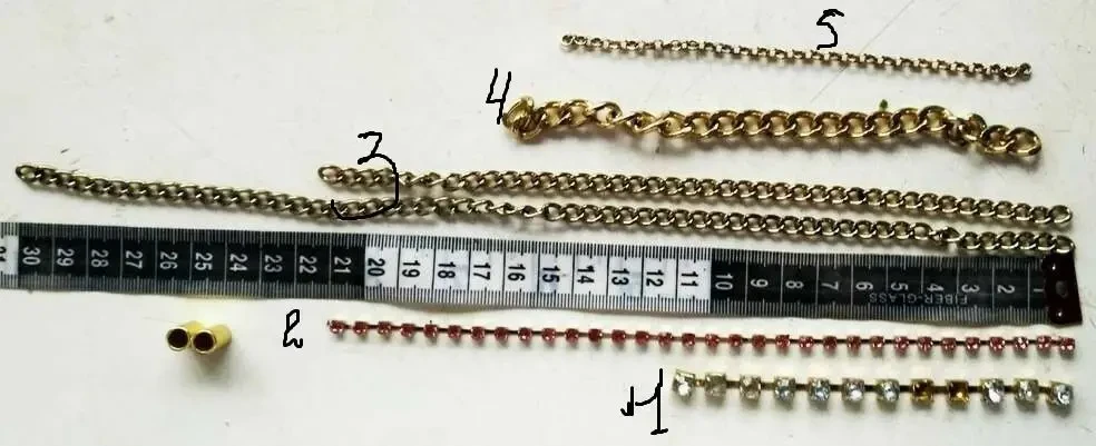 Цепь Цепочки оригинальная вязь, металл, цвет золота, разные длины 2