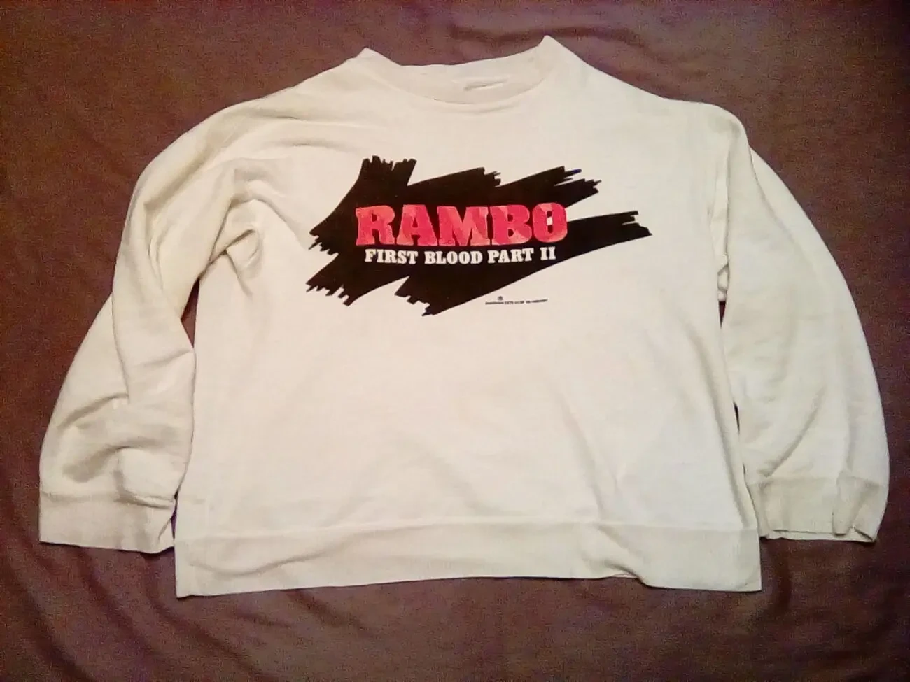 Реглан, свитшот, кофта, свитер RAMBO FIRST BLOOD PART II