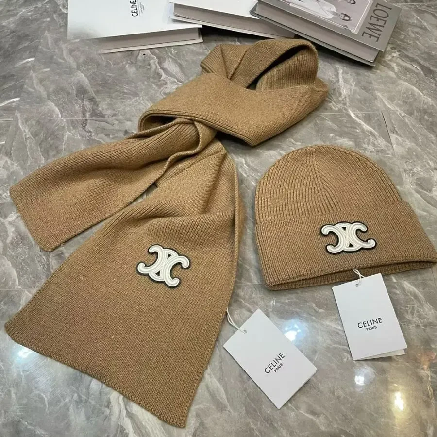 Комплект шапка з шарфом Loro Piana 9