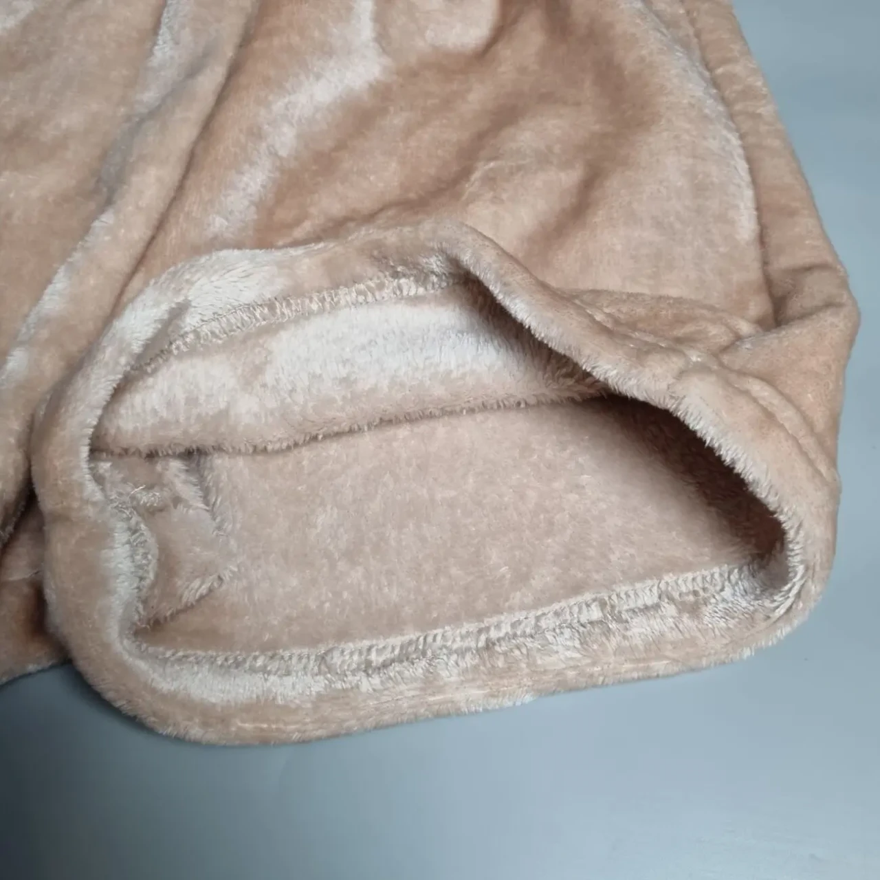 Жіночі персикові піжамні шорти з велсофту 7