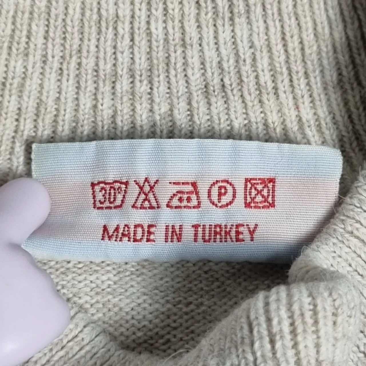 Базовий светр для чоловіків бежевого кольору, розмір l 7