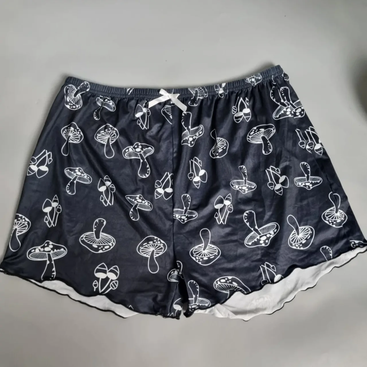 Жіночі шорти з принтом грибів, бавовна, розмір xl 2