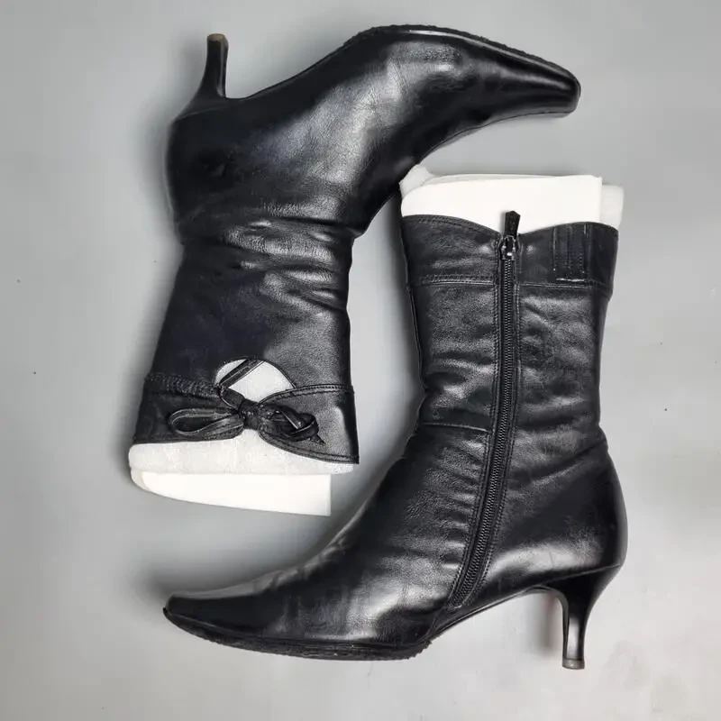 Чорні напівчоботи emily, розмір 37, осінь 3