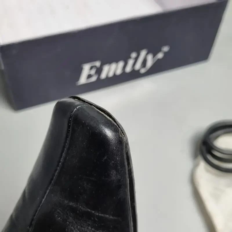 Чорні напівчоботи emily, розмір 37, осінь 5