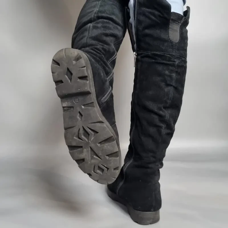 Чорні ботфорти ultra moda 4