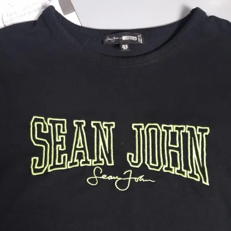 Кроп футболка жіноча missguided x sean john, чорна 5