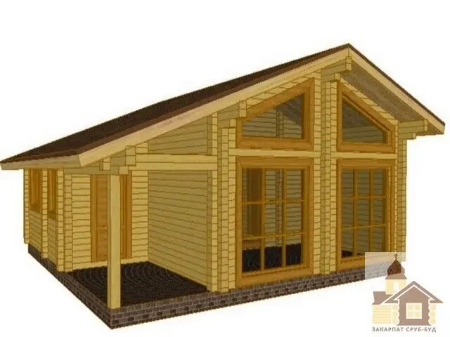 Купити зруб з бруса недорого під ключ 2
