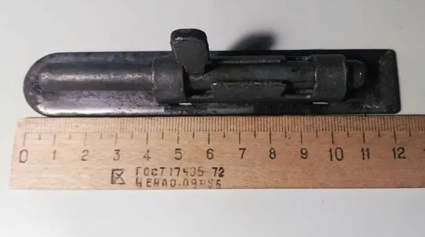 Защелка замок шпингалет, прочный, тяжелый, 1 шт. 2