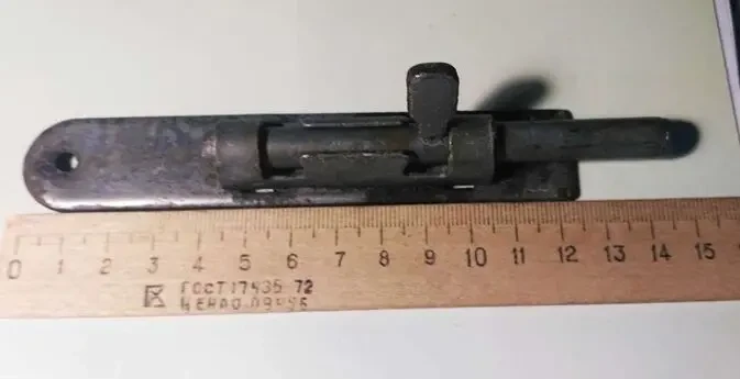 Защелка замок шпингалет, прочный, тяжелый, 1 шт. 9