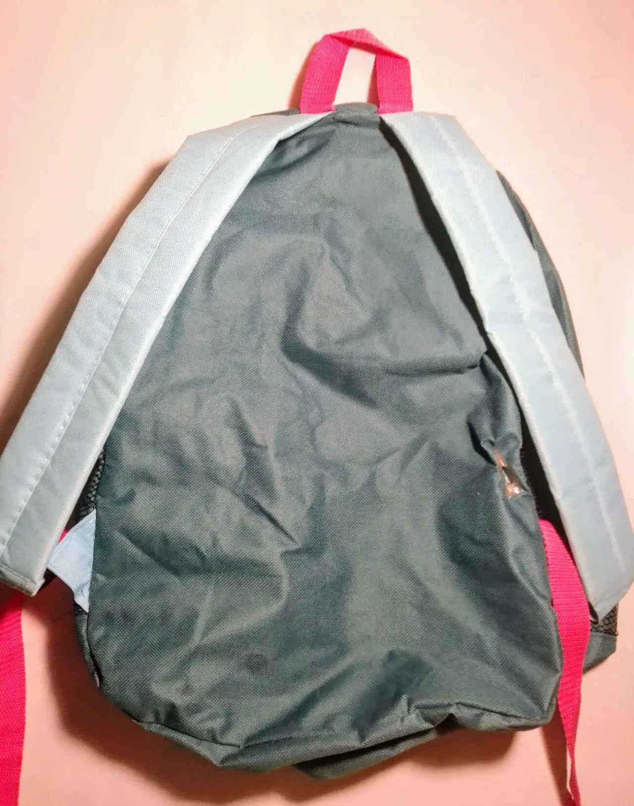 Рюкзак 20 л городской подростковый зеленый с розовым, пропитка 2