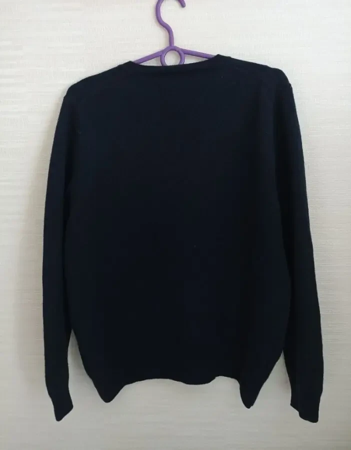 Marks Spencer Шерстяной теплый женский свитер т синий L 7