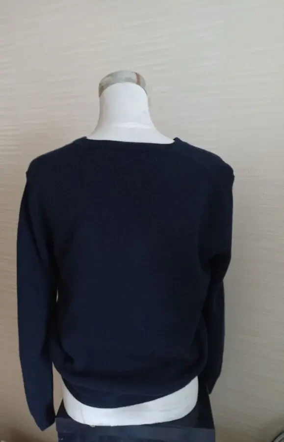 Marks Spencer Шерстяной теплый женский свитер т синий L 5