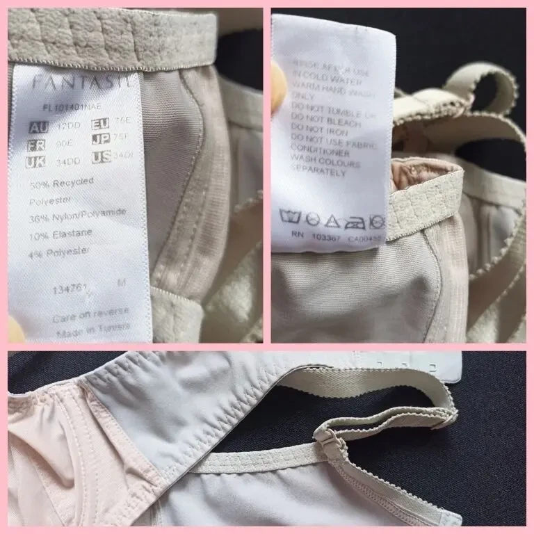 Fantasie EU 75E /34DD Бюстгальтер мягкий косточка бежево серый 9